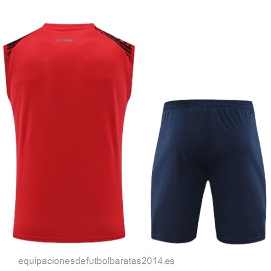 Nuevo Entrenamiento Sin Mangas Conjunto Completo Napoli 24/25 Rojo Azul Baratas